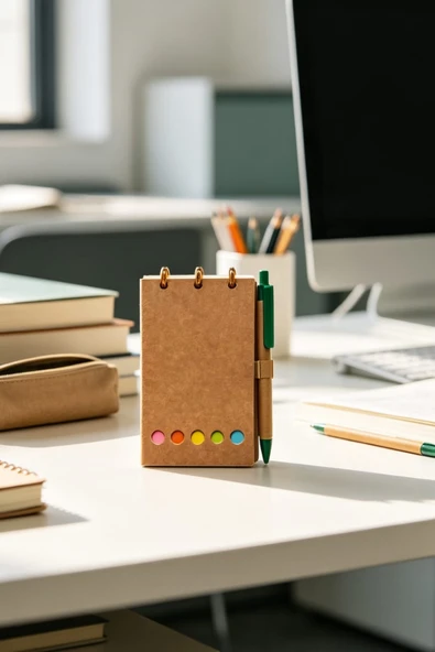 a7 boy 80 yaprak çizgili sert kapak postijli kalemli  not defteri  (9x13 cm) sök tak ürün görseli 1