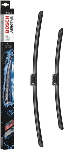 Bosch AeroTwin Silecek 3397014312 60 cm 45 cm Dacia Duster 2013-2018 Jeep Grand Cherokee 1995 - 1999 Kia Sportage 2000 - 2003 ürün görseli 1