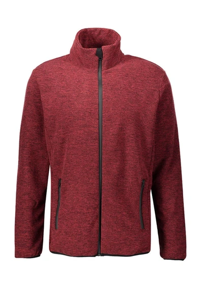 Tam Fermuarlı Erkek Sweatshirt Bordo ürün görseli 1