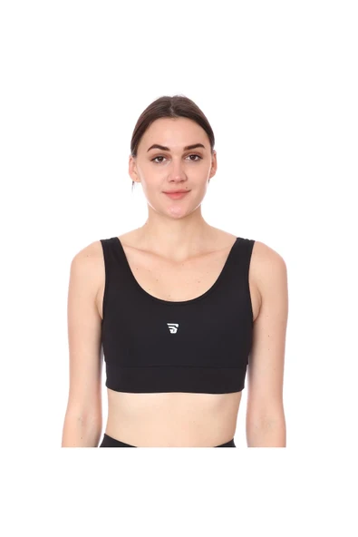 Sportive Spo-Regular Bra Kadın Siyah Günlük Stil Sporcu Sütyeni 712100-SYH ürün görseli 1