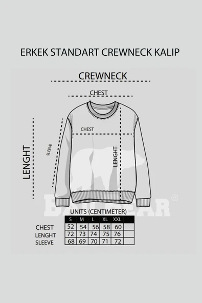 Bad Bear Javed Beyaz Erkek Baskılı Sweatshirt - Resim 6