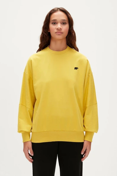 Phoebe Crewneck Cider Sarı Kadın Sweatshirt ürün görseli 1