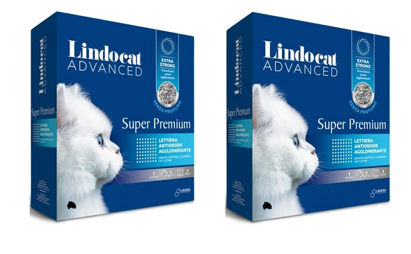 LindoCat Advanced Süper Premium Extra Strong Kokusuz Topaklaşan Kedi Kumu 10 Lt. X 2 Paket ürün görseli 1