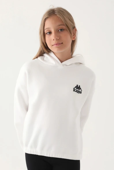 KIZ ÇOCUK SWEATSHIRT - KREM ürün görseli 1