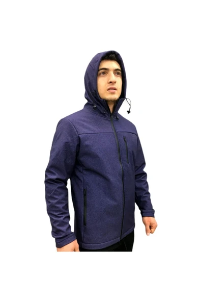 Exuma Erkek Mavi Venüs H Sshell Jacket M Ceket 281100p-416 - Resim 3