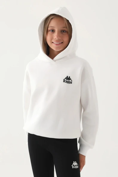 KIZ ÇOCUK SWEATSHIRT - KREM - Resim 2