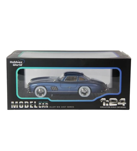 Hobbiez World Mercedes Benz 300 SL 1954 Mavi 1/24 Model Araba ürün görseli 1