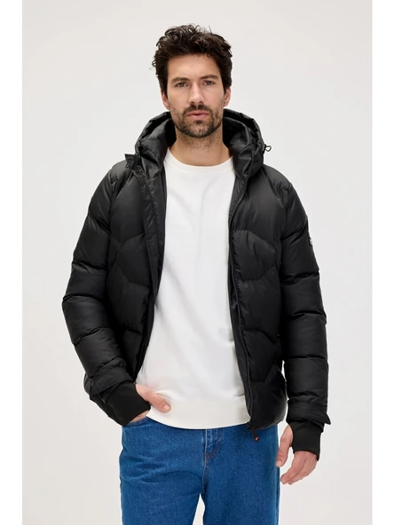 AXEL PUFFER COAT Antrasit - Resim 2