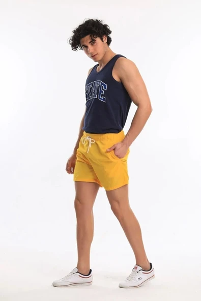 Superfly Swimshort Erkek Sarı Şort 21678-22 - Resim 7