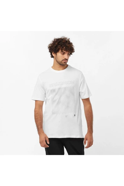 SALOMON GRAPHIC SS TEE M LC2246900 ERKEK BEYAZ Tişört ürün görseli 1
