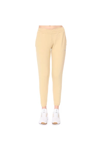 Sportive Wide Sweat Kadın Bej Günlük Stil Eşofman Altı 712108-BEJ ürün görseli 1