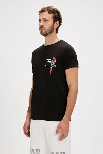 Bad Bear MACAW T-SHIRT SİYAH Erkek Tshirt - Resim 2