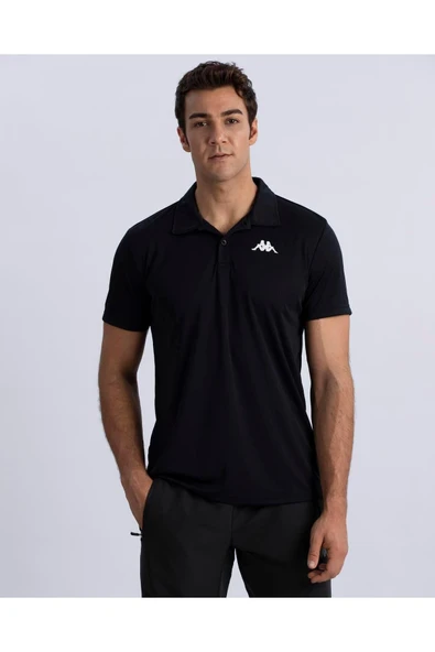 Kombat Poly Polo Erkek Siyah Regular Fit Polo Yaka Tişört ürün görseli 1