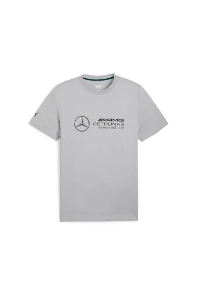 Puma MAPF1 ESS Logo Tee Gri Erkek T-Shirt - Resim 3