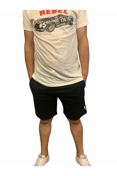 Short Erkek Siyah Şort 21721 02 ürün görseli 1