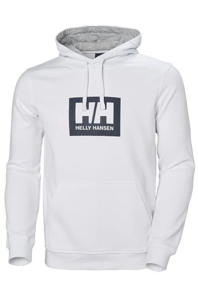 BOX HOODIE KAPİŞONLU Beyaz ürün görseli 1