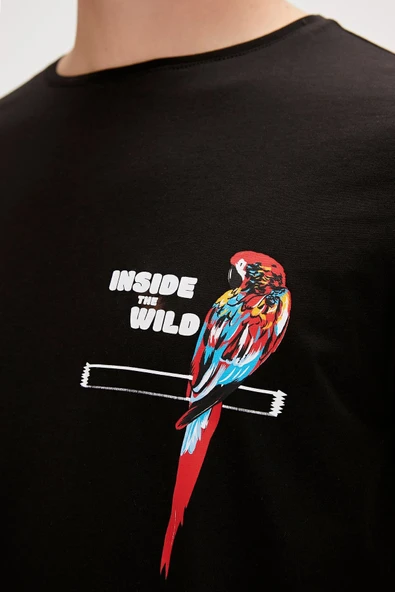 Bad Bear MACAW T-SHIRT SİYAH Erkek Tshirt - Resim 3