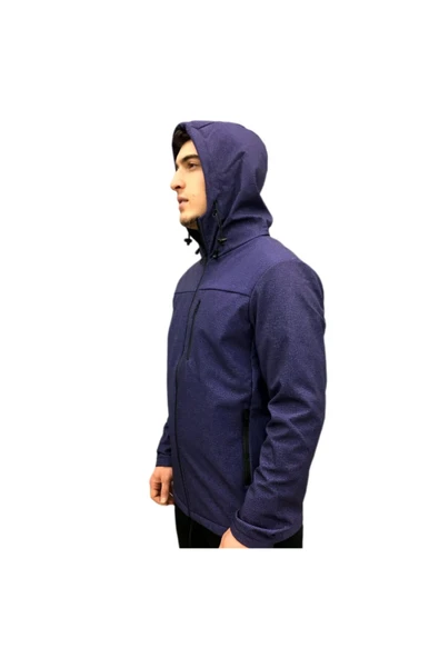 Exuma Erkek Mavi Venüs H Sshell Jacket M Ceket 281100p-416 - Resim 4