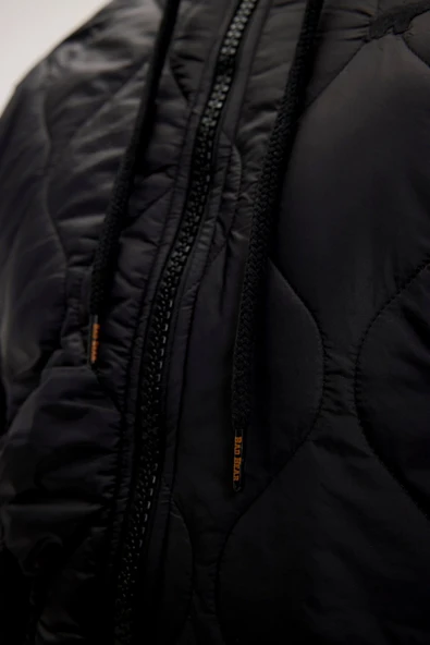 Bad Bear Cyrus Full-Zip Siyah Erkek Kapüşonlu Sweatshirt - Resim 5