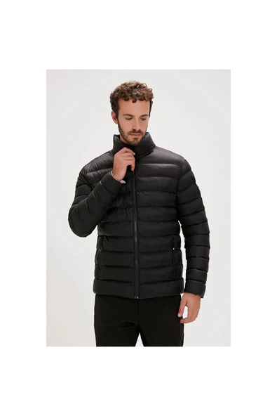 Bad Bear Boss Puffer Siyah Erkek Mont - Resim 3