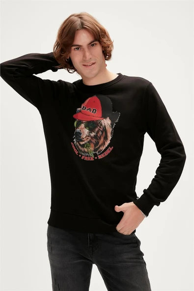 Rebel Crewneck Erkek Sweatshirt ürün görseli 1