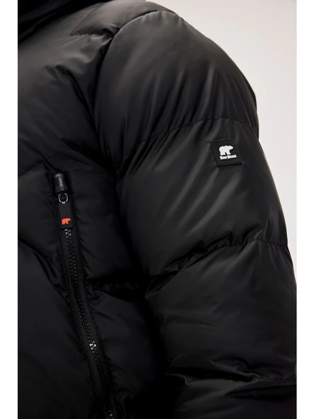 AXEL PUFFER COAT Antrasit - Resim 8