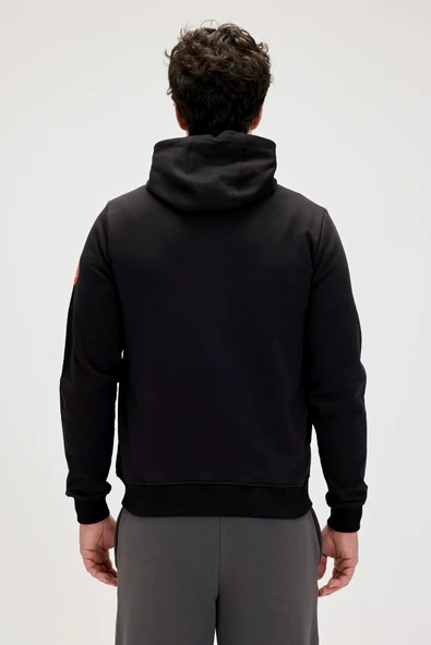 Bad Bear Cyrus Full-Zip Siyah Erkek Kapüşonlu Sweatshirt - Resim 4