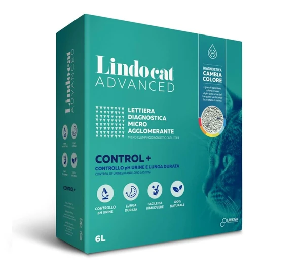 LindoCat Advanced Control Hastalık Teşhis Eden Kokusuz Topaklaşan Kedi Kumu 6 Lt. ürün görseli 1