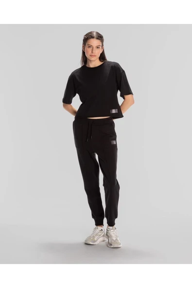 Authentic Lily Kadın Siyah Regular Tişört