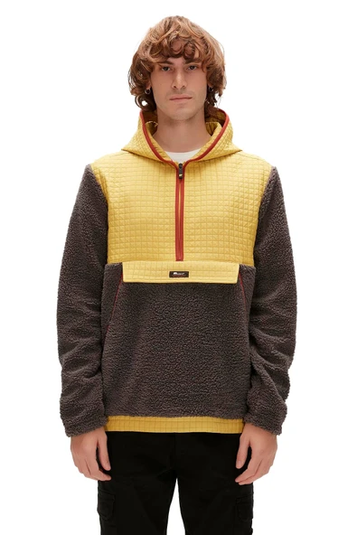 Leonard Half-Zıp Plush Peluş Kapüşonlu Erkek SweatShirt - 23.02.29.007 ürün görseli 1