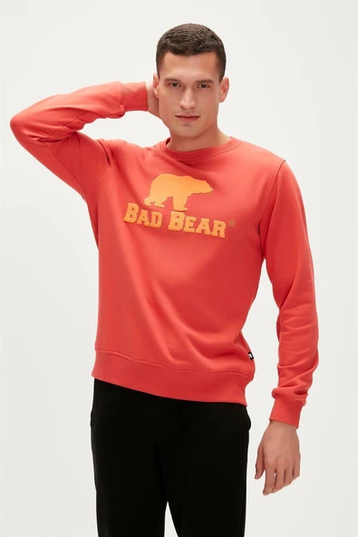 Bad Bear Logo Crewneck Erkek Sweatshirt - Resim 3