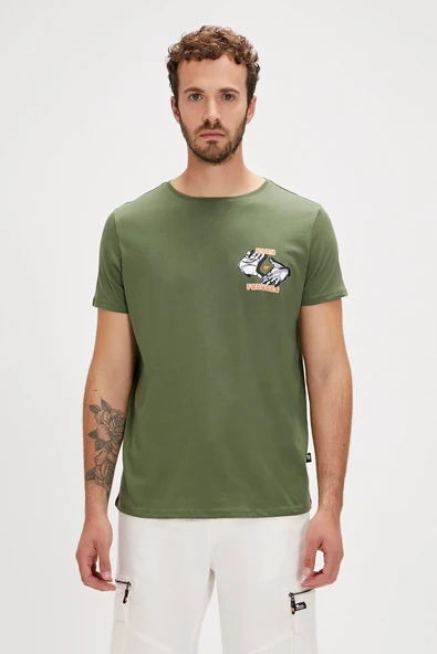 Bad Bear FOCUS T-SHIRT Haki Erkek Tshirt ürün görseli 1