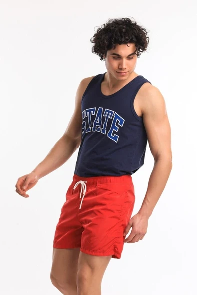 Swimshort Erkek Kırmızı Şort 21678-17 ürün görseli 1