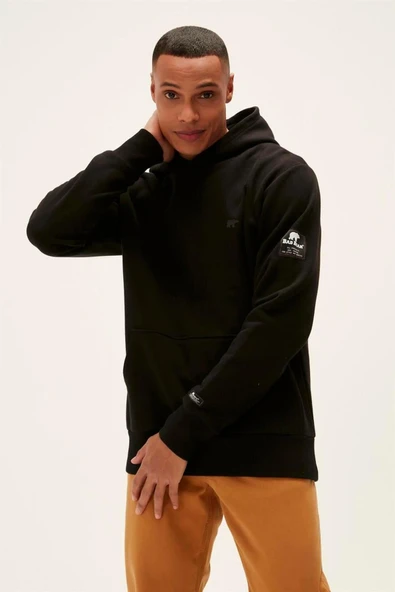 Erkek Sweatshirt Siyah 22.02.12.036 Cordless Hoodıe