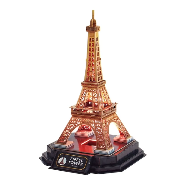 Eyfel Kulesi 3D Puzzle (Led Işıklı) L534h ürün görseli 1