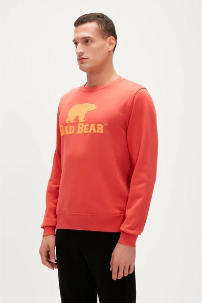 Bad Bear Logo Crewneck Erkek Sweatshirt - Resim 4