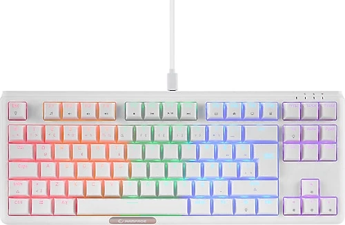EVEREST CLAW Beyaz RED SWITCH Q Usb Mekanik Siyah Aydınlatmalı Gaming Klavye ürün görseli 1