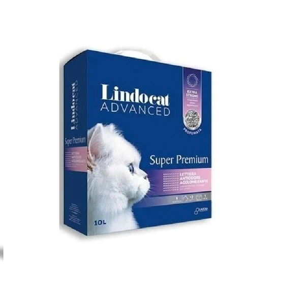 LindoCat Advanced Süper Premium Extra Strong Bebek Pudralı Topaklaşan Kedi Kumu 10 Lt. ürün görseli 1