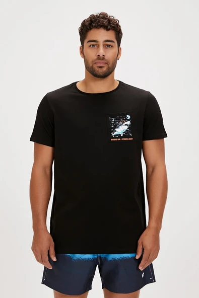 FRANCIS T-SHIRT SİYAH Erkek Tshirt ürün görseli 1