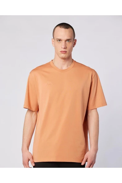Logo Adam Erkek Camel Regular Fit Tişört ürün görseli 1