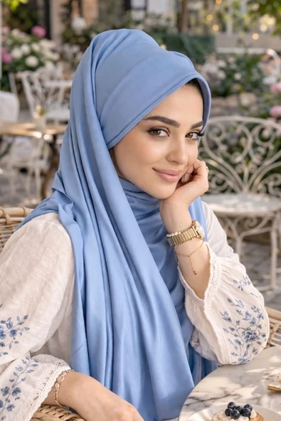 Bebe Mavi Şapkalı Şal ürün görseli 1