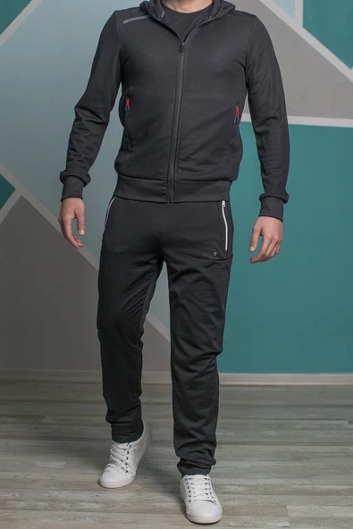 Exuma Erkek Siyah X Training Pant Eşofman Altı - Resim 2