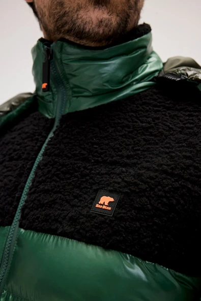 Bad Bear Albert Koyu Yeşil Erkek Puffer Mont - Resim 3