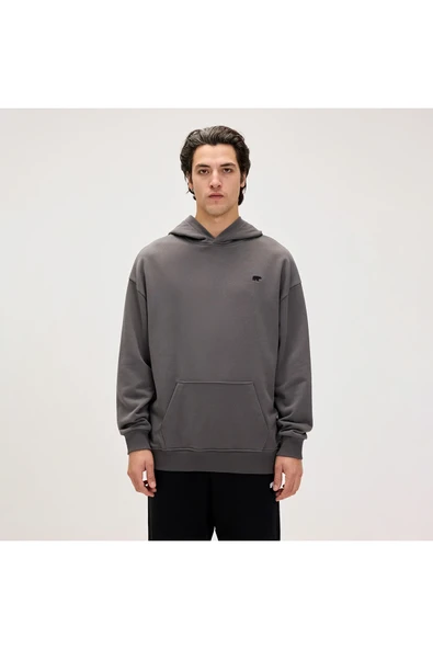 Drake Hoodi Siyah Erkek O.S Kapüşonlu Sweatshirt ürün görseli 1