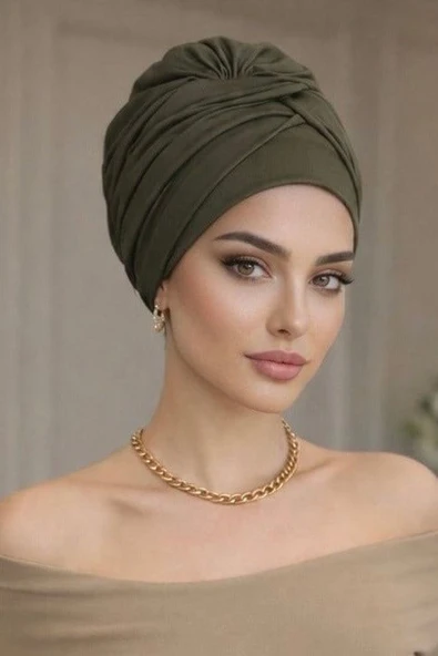 Koyu Haki Burgu Detaylı Bone ürün görseli 1