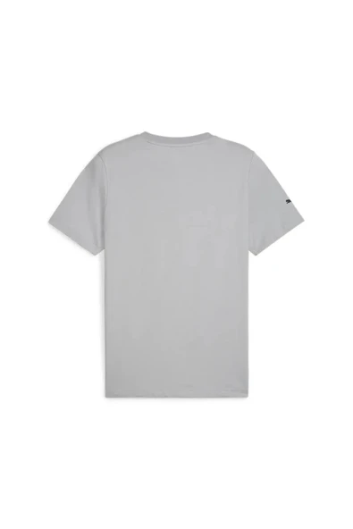 Puma MAPF1 ESS Logo Tee Gri Erkek T-Shirt - Resim 4
