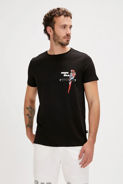 Bad Bear MACAW T-SHIRT SİYAH Erkek Tshirt - Resim 5