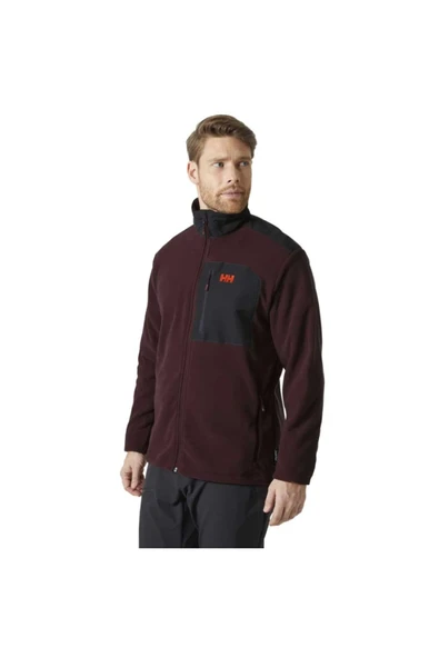Daybreaker Block Jacket Erkek Polar Ceket HHA.49454.658 Bordo ürün görseli 1