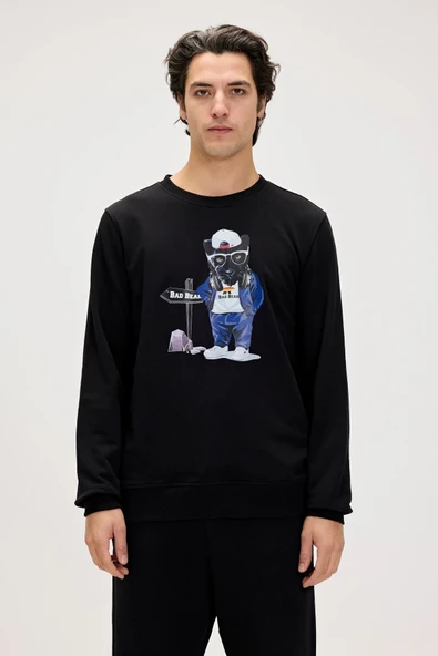 Panther Siyah Erkek Sweatshirt ürün görseli 1