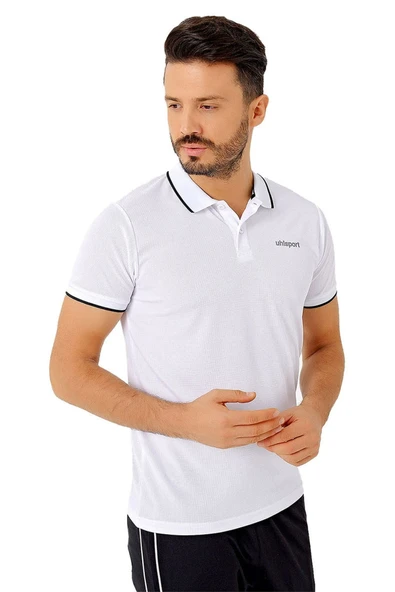 Erkek Beyaz Polo Yaka T-shirt ürün görseli 1